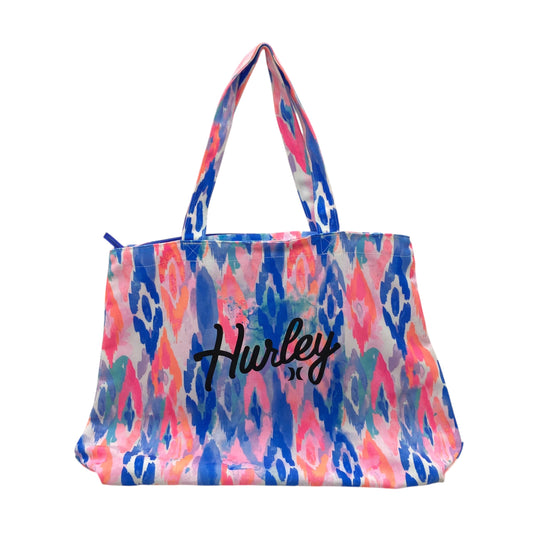 Tote By Clothes Mentor In Blue & Pink, Size:Large