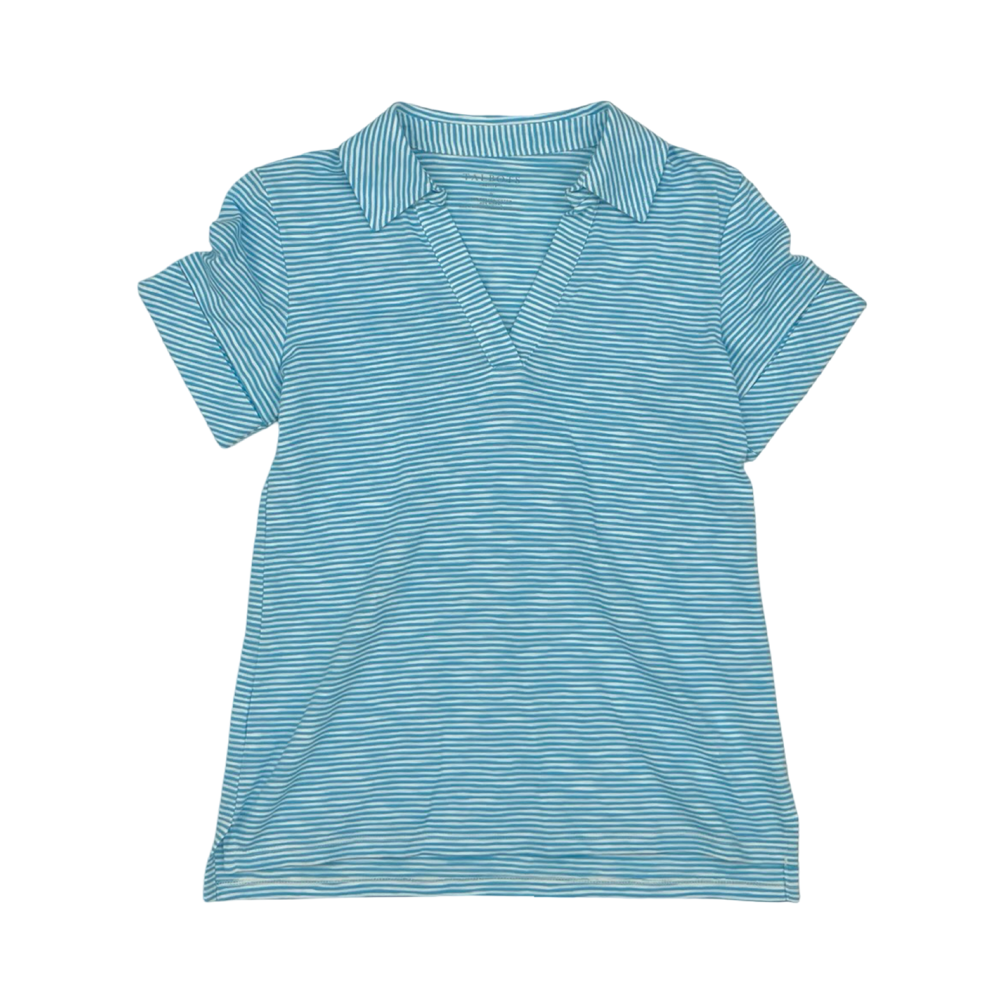 Top Ss By Talbots In Blue & Cream, Size:S
