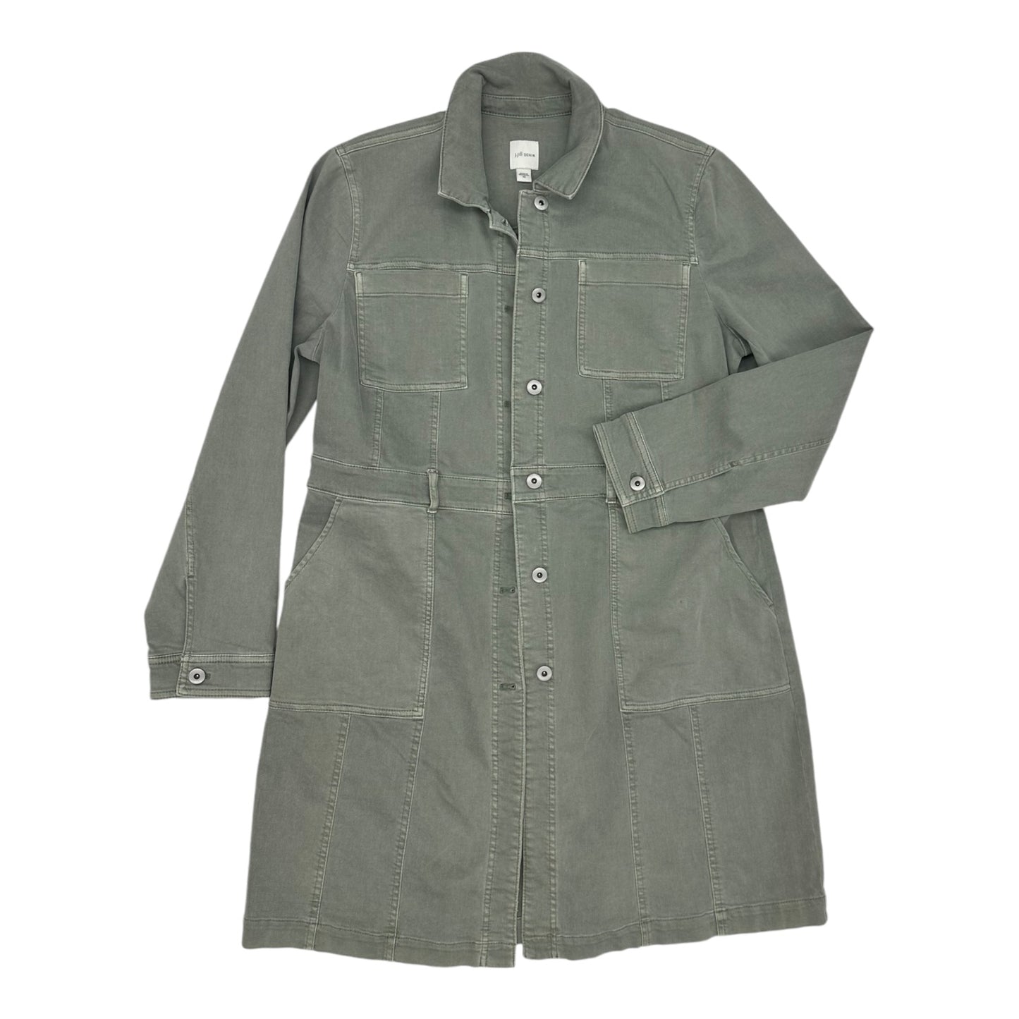 Jacket Denim By J. Jill In Green, Size:M