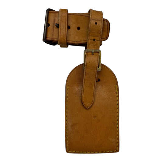 Luggage Id Tag Luxury Designer By Louis Vuitton In Tan