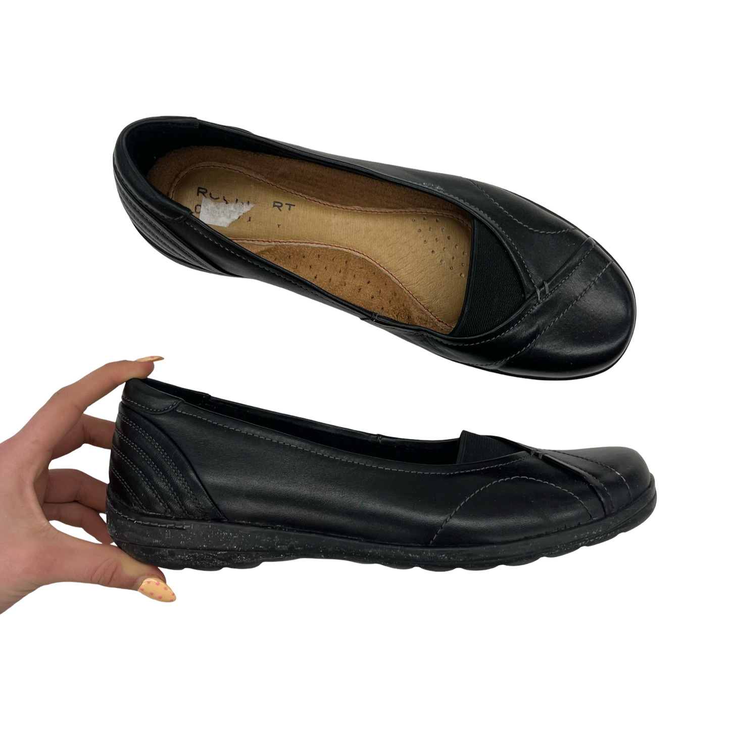 Shoes Flats By Rockport In Black, Size:9