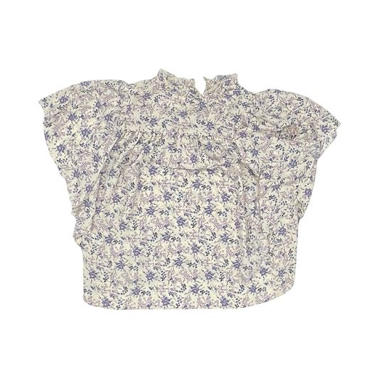 Blouse Ss By Bishop + Young In Purple & White, Size:Xl