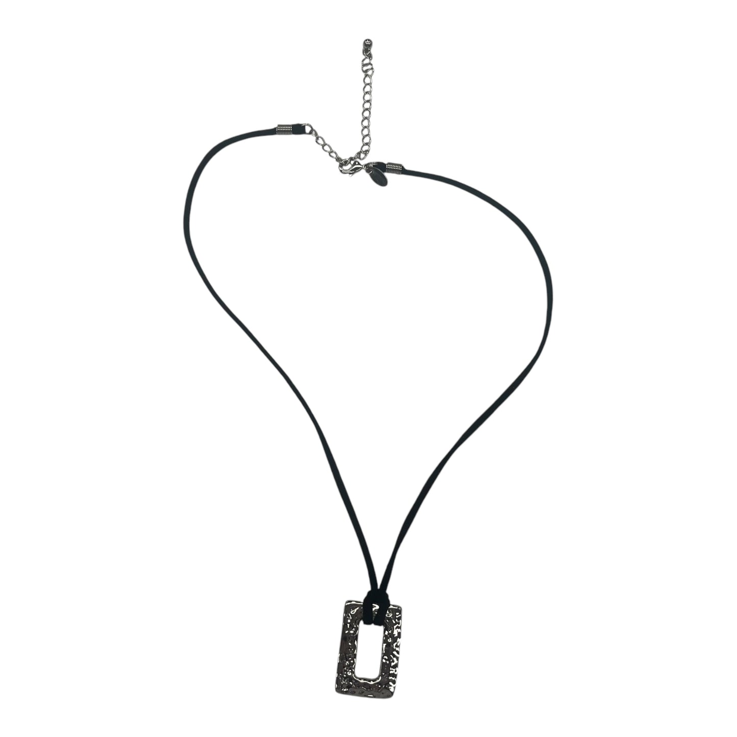 Necklace Pendant By Lia Sophia In Black & Silver