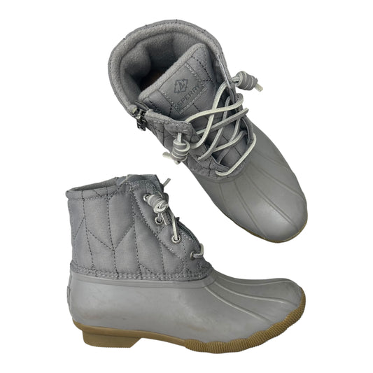Boots Rain By Sperry In Grey, Size:6.5