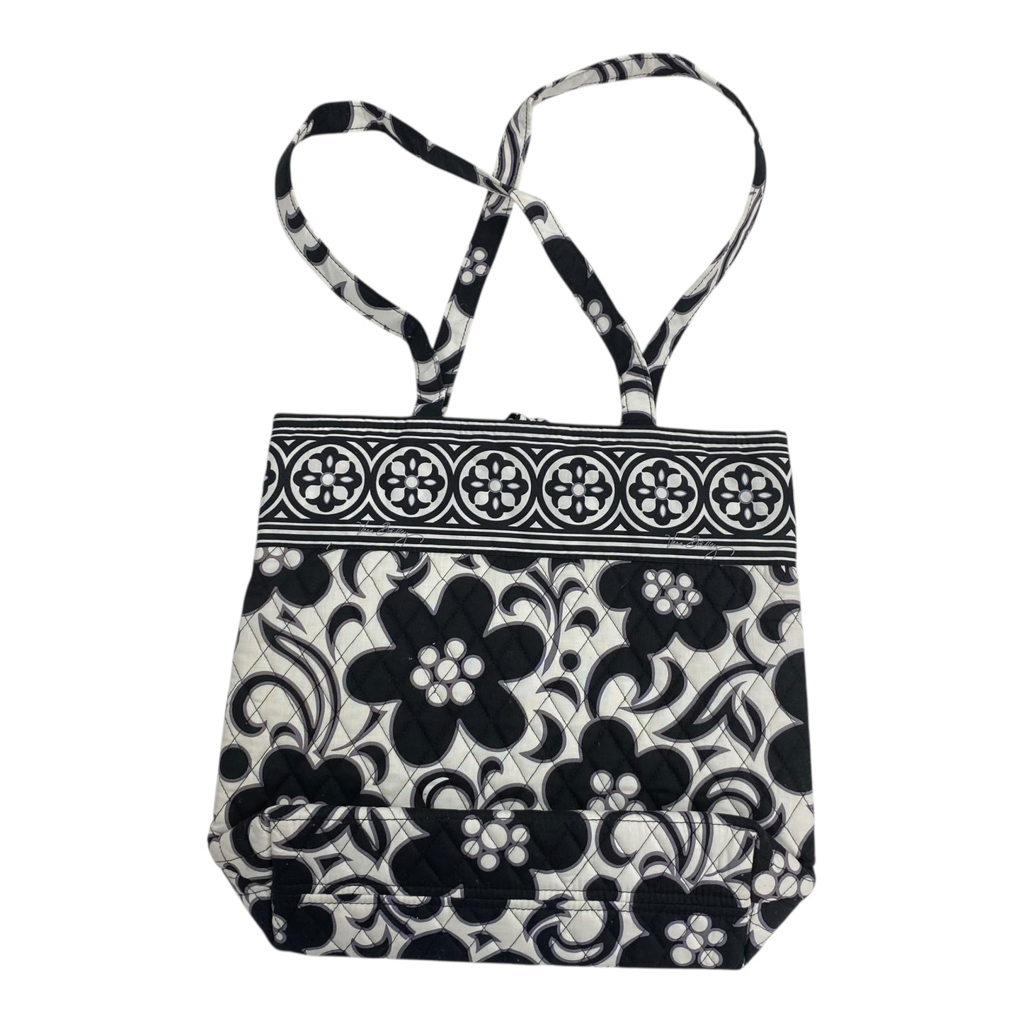Tote By Vera Bradley In Black & White, Size:Small