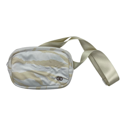 Belt Bag By Clothes Mentor In White & Yellow, Size:Small