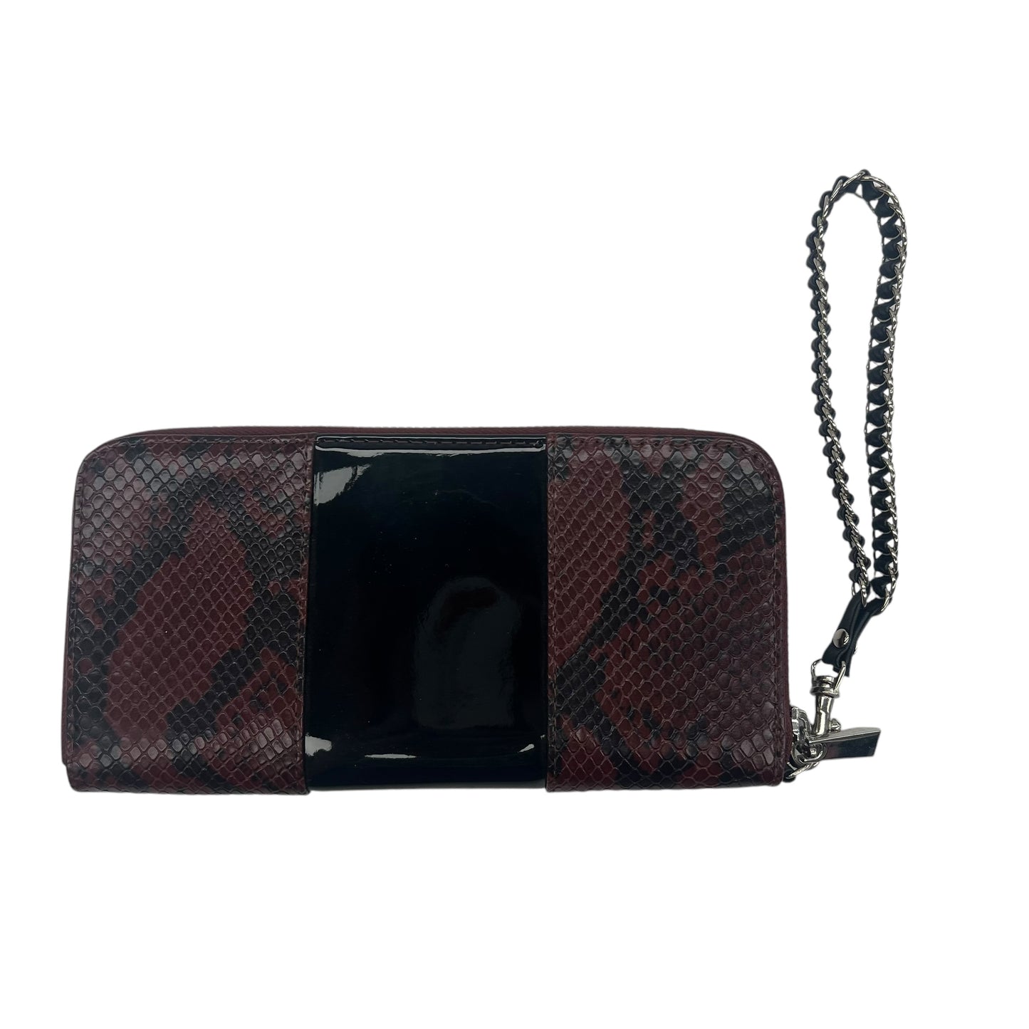 Wristlet By Clothes Mentor In Snakeskin Print, Size:Medium