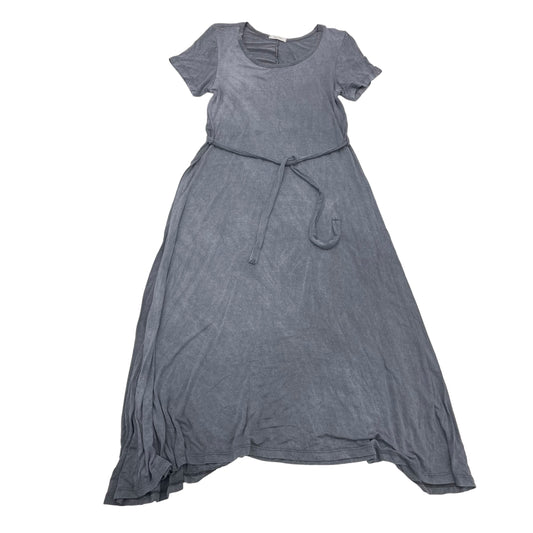 GREY    CLOTHES MENTOR DRESS CASUAL MIDI, Size M