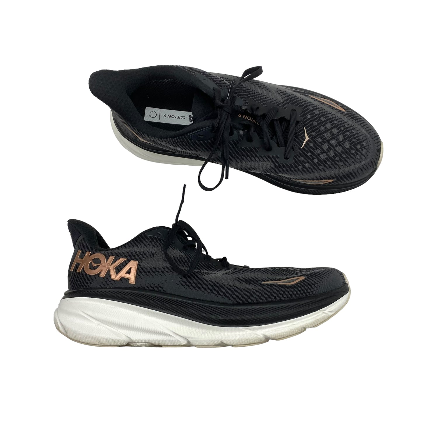 BLACK SHOES ATHLETIC by HOKA Size:10