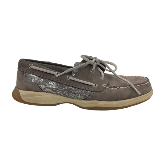 Shoes Flats By Sperry In Grey, Size:7.5