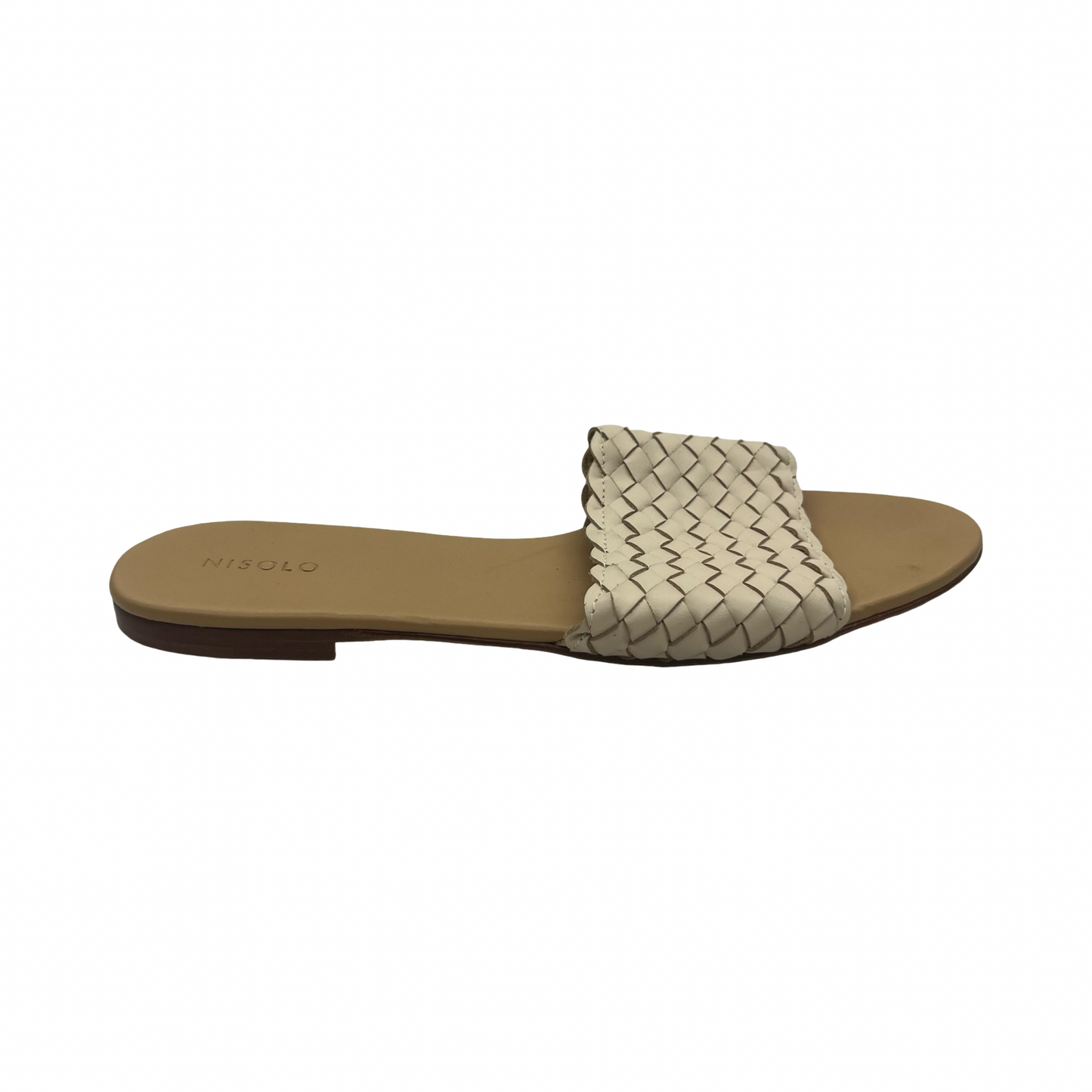 Sandals Flats By Clothes Mentor In Tan, Size:8.5