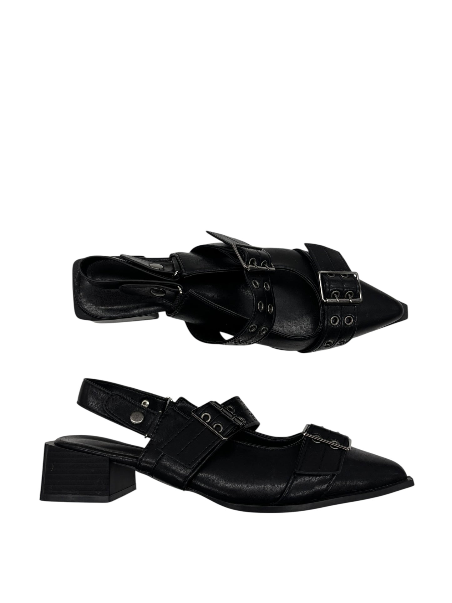 Shoes Heels Block By Cmf In Black, Size:10.5