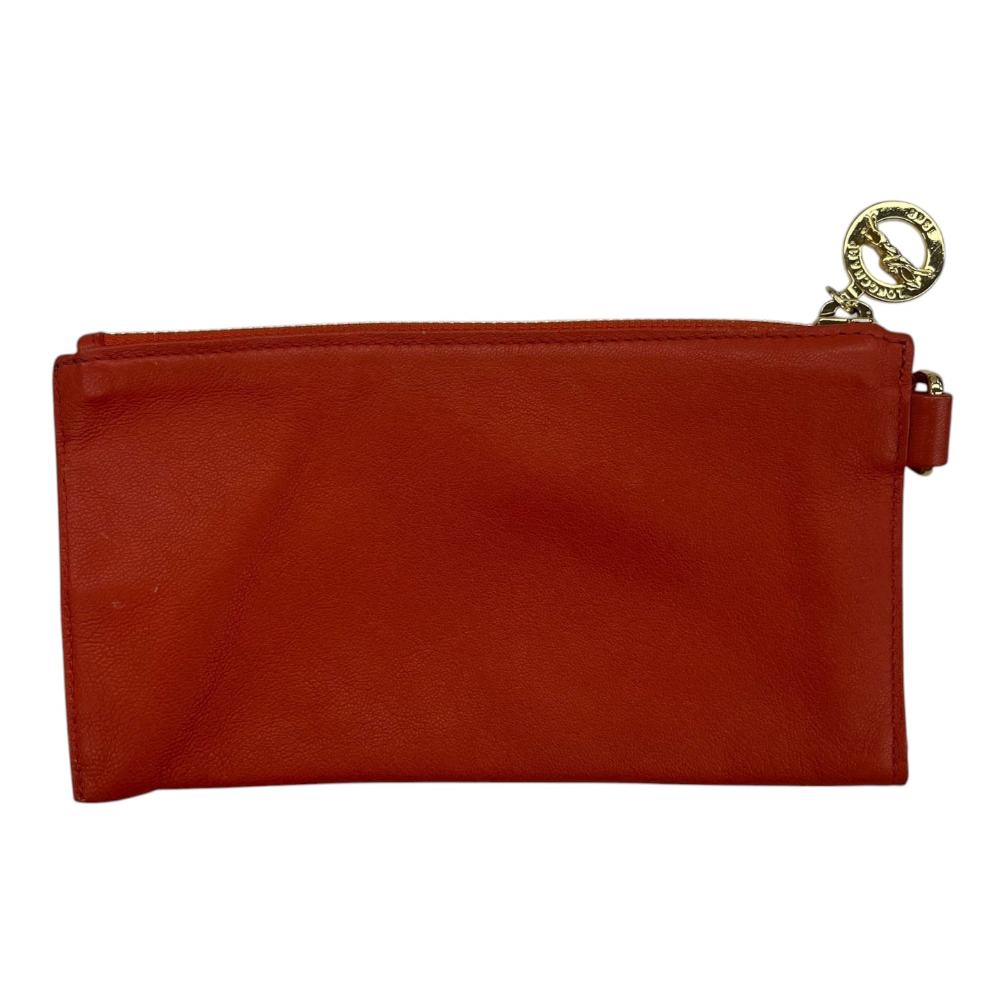 Wallet Designer By Longchamp In Orange, Size:Medium