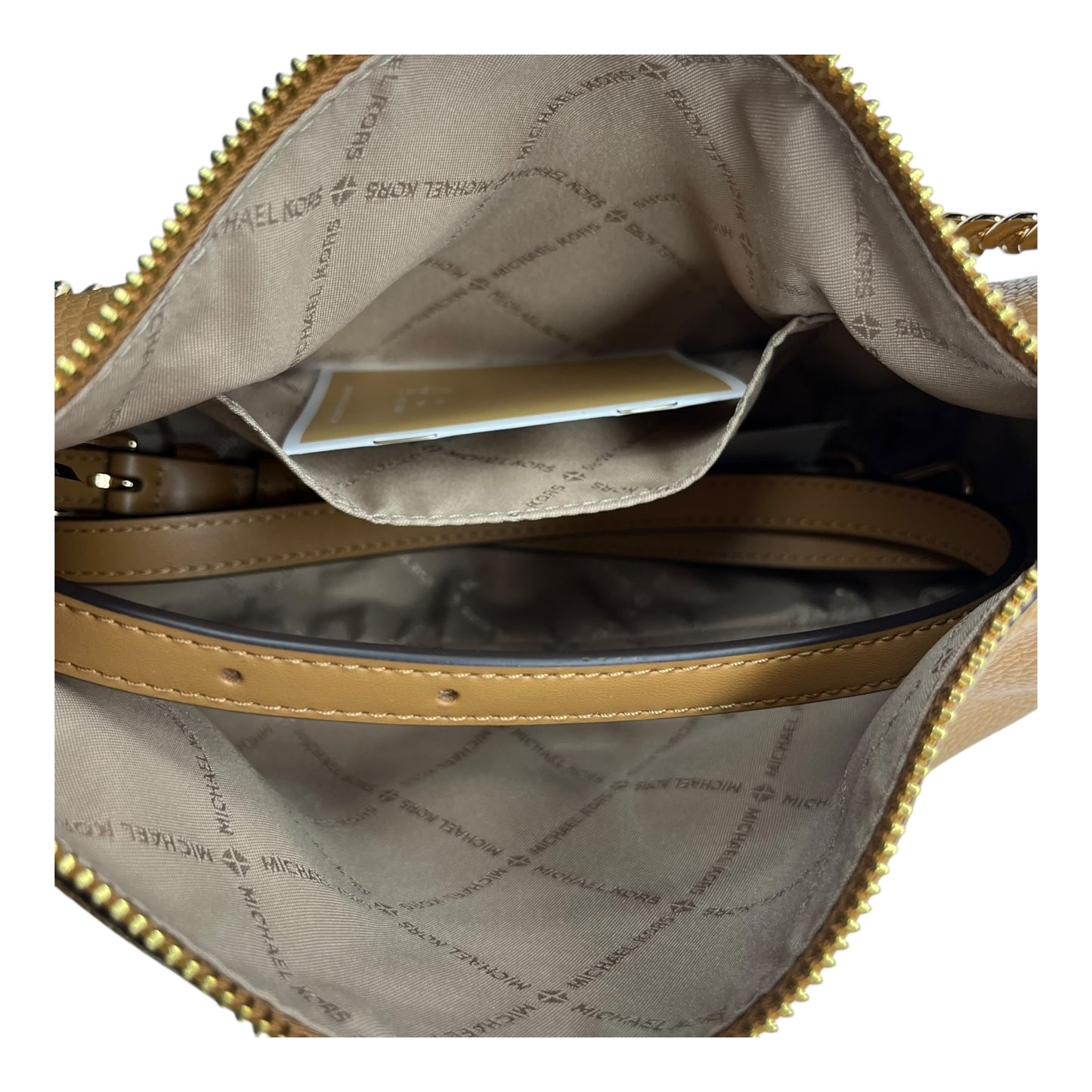 Handbag Designer By Michael Kors In Brown, Size:Large