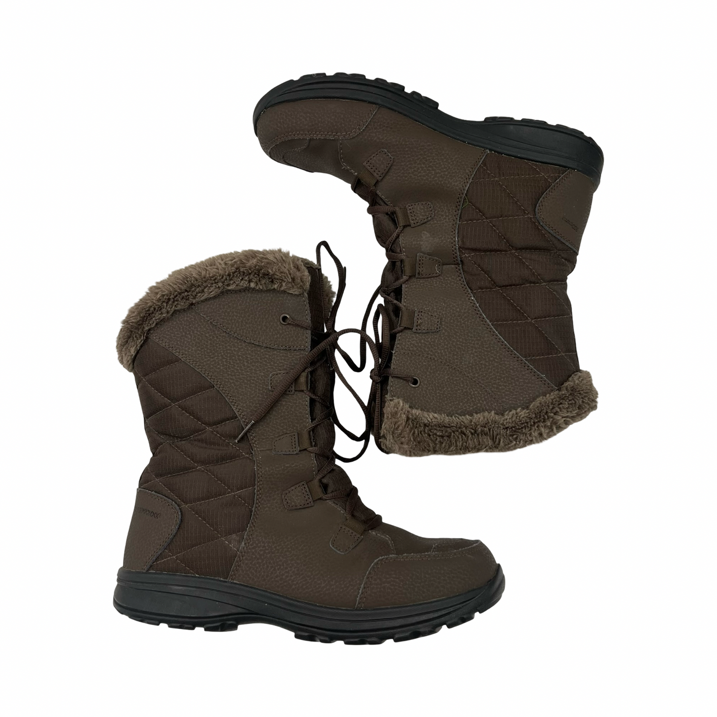 Boots Snow By Columbia In Brown, Size:10
