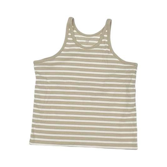 Tank Top By Gap In Tan & White, Size:Xxl