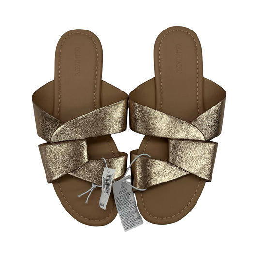 Sandals Flats By Old Navy In Rose Gold, Size:7