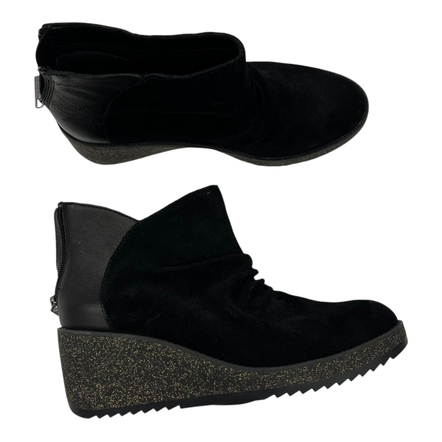 Boots Leather By Aetrex In Black, Size:8.5