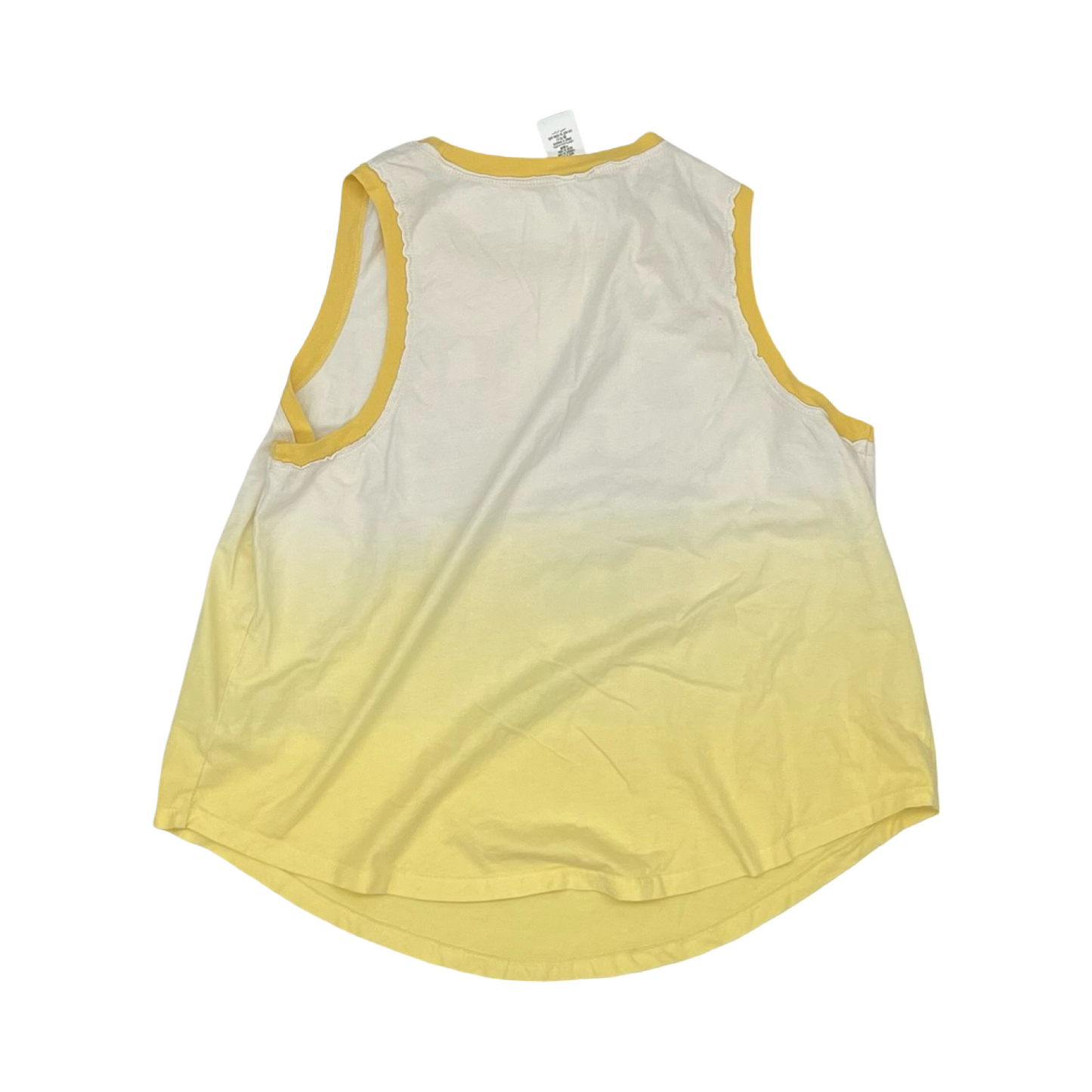Tank Top By Disney In Tan & Yellow, Size:1X