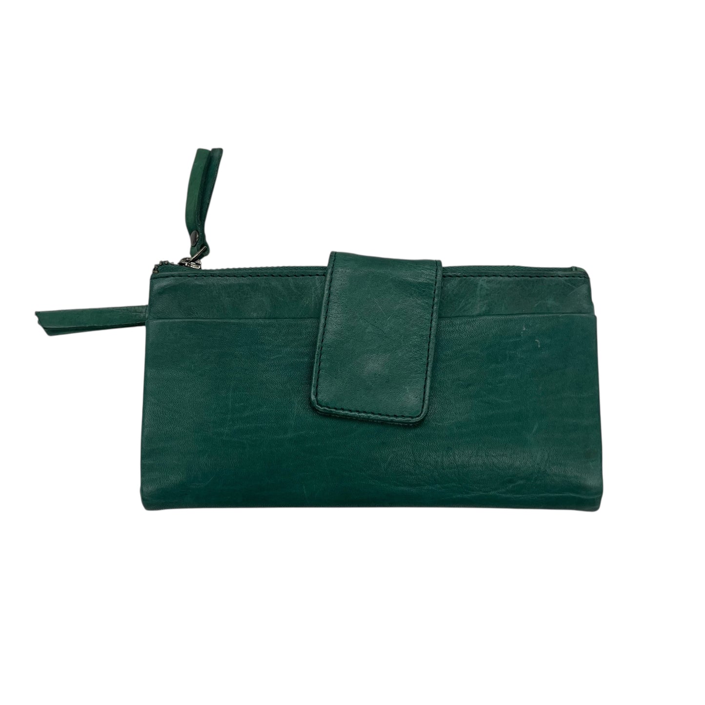 Wallet Leather By Clothes Mentor In Green, Size:Large