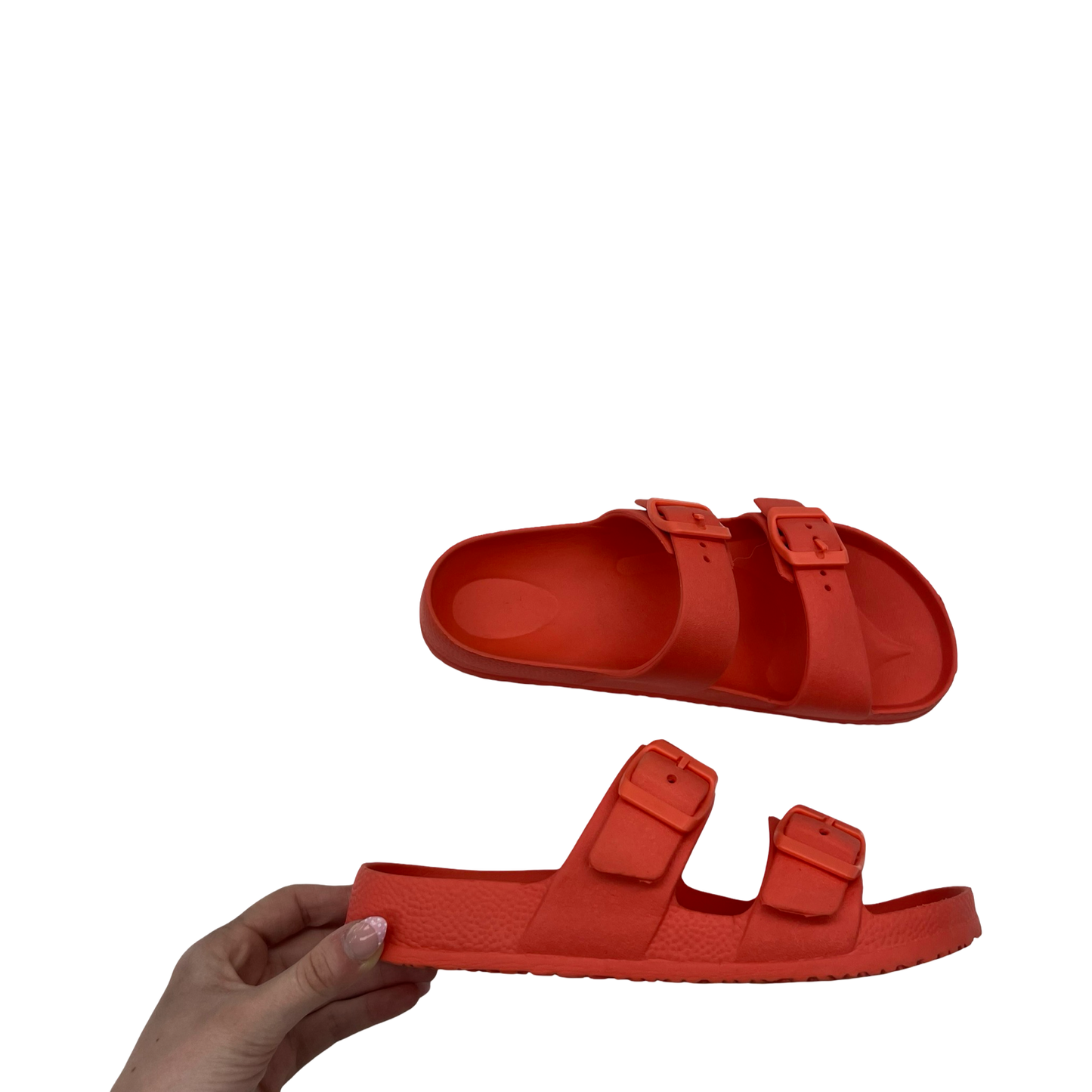 Sandals Flats By Cmf In Orange, Size:6