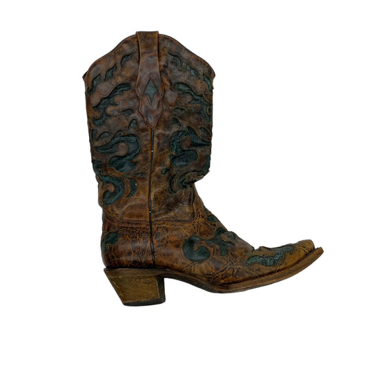 BROWN BOOTS WESTERN by CORRAL Size:7.5