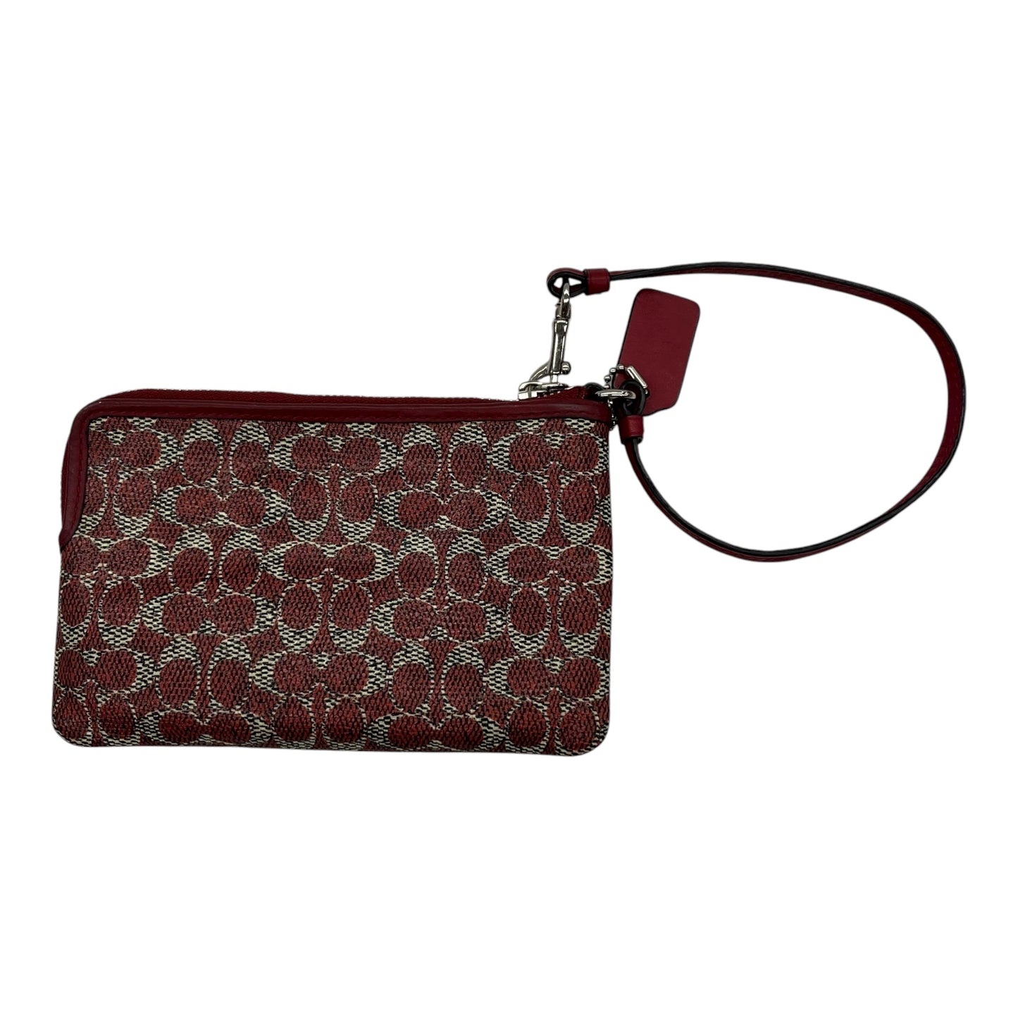 Wristlet Designer By Coach In Red, Size:Small