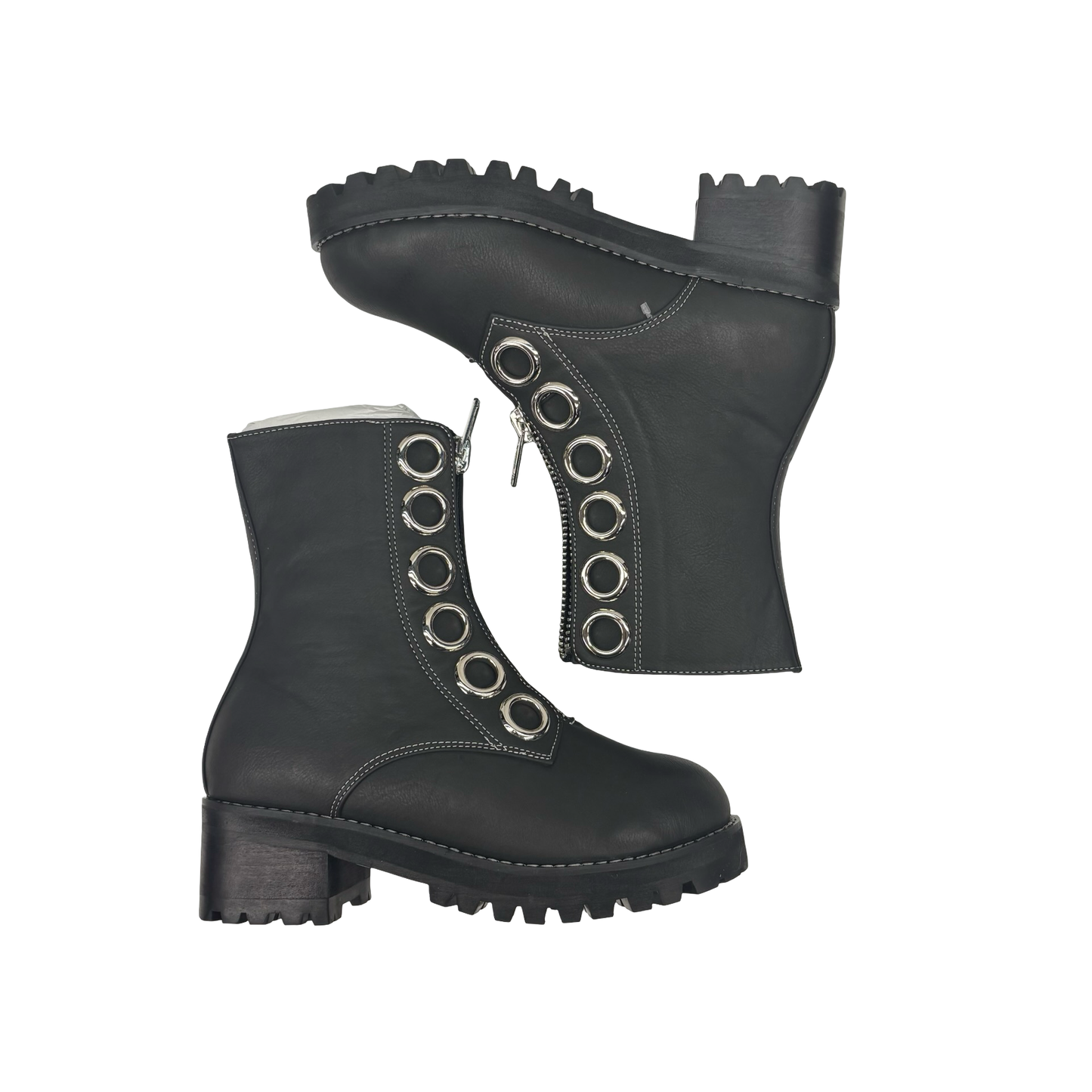 Boots Ankle Heels By Clothes Mentor In Black, Size:5