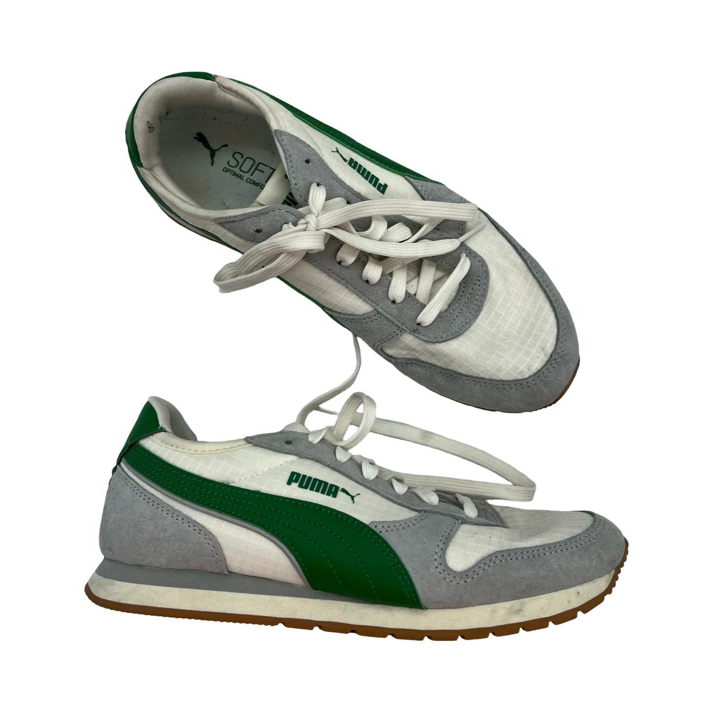 Shoes Sneakers By Puma In Cream & Green, Size:6