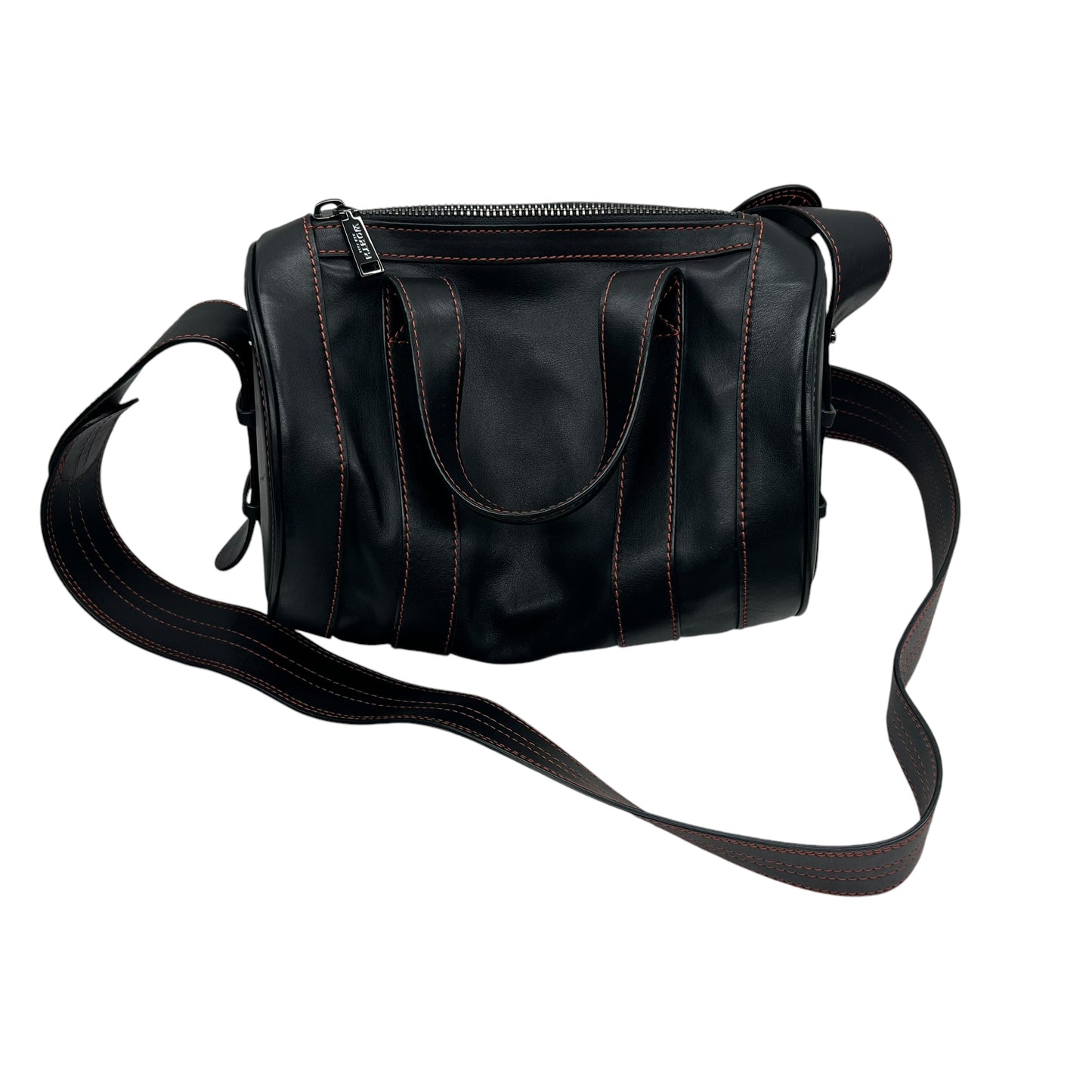 Crossbody Leather By Worth Ny In Black, Size:Medium