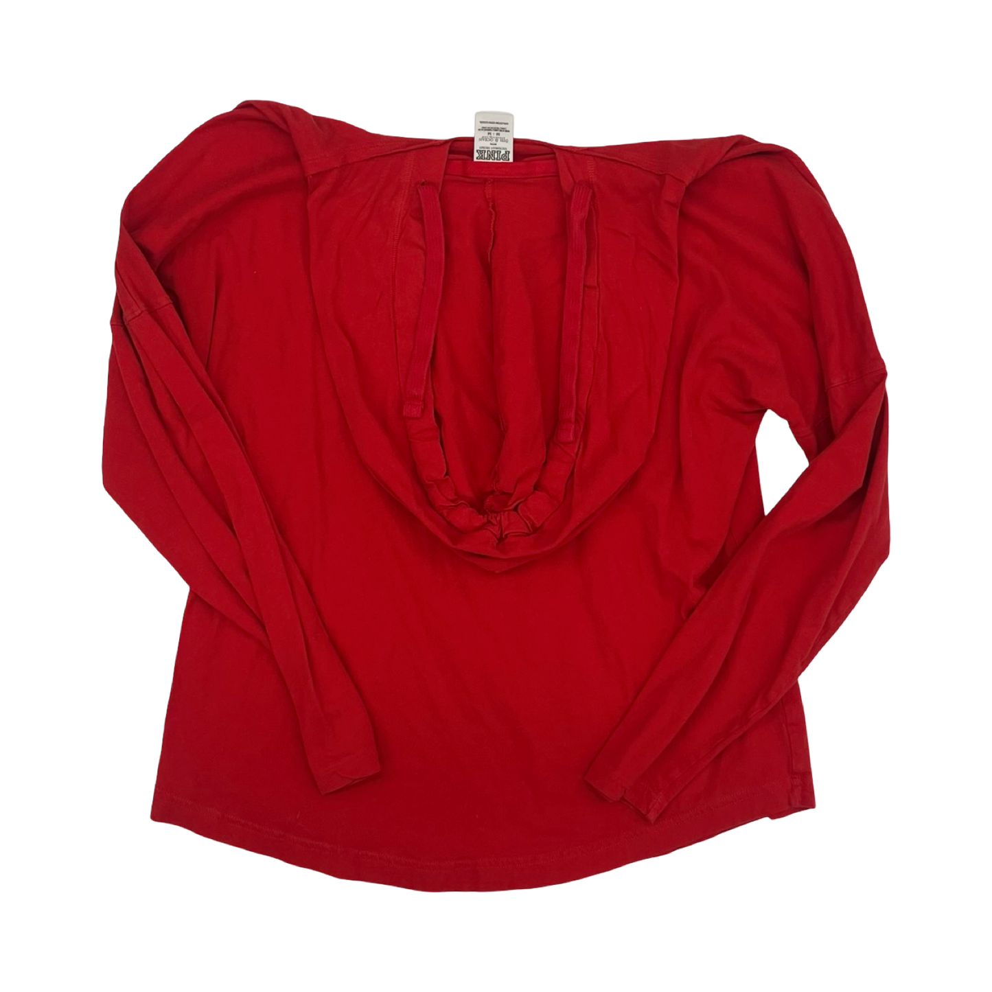Athletic Top Ls Hoodie By Pink In Red, Size:M