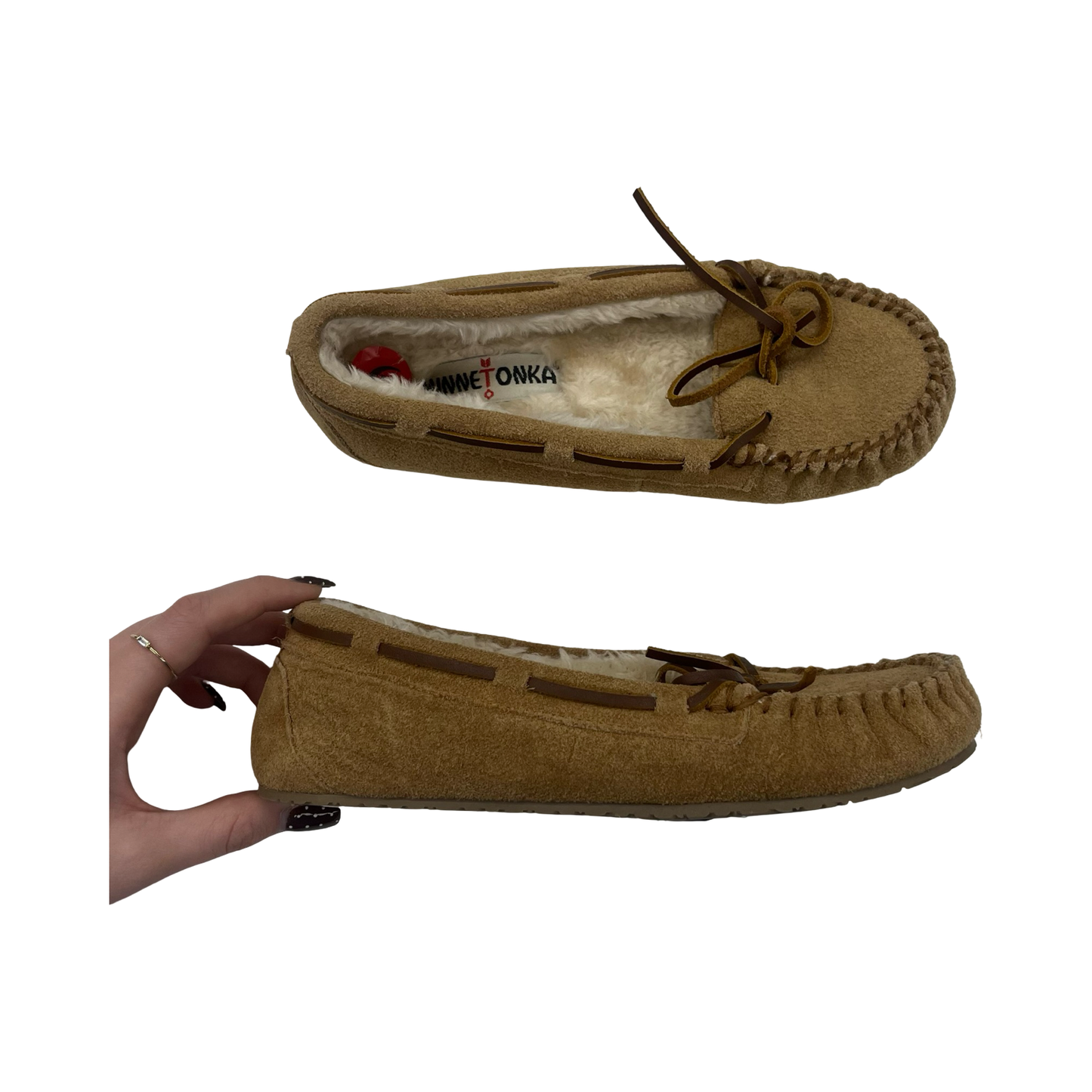 Shoes Flats By Minnetonka In Brown, Size:6