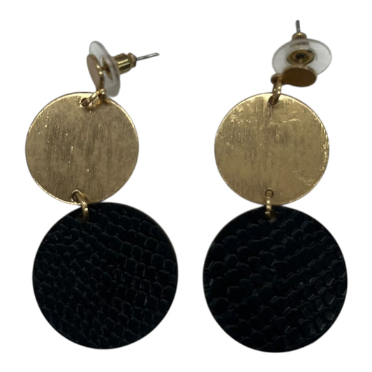 Earrings Dangle/Drop By Clothes Mentor In Black & Gold