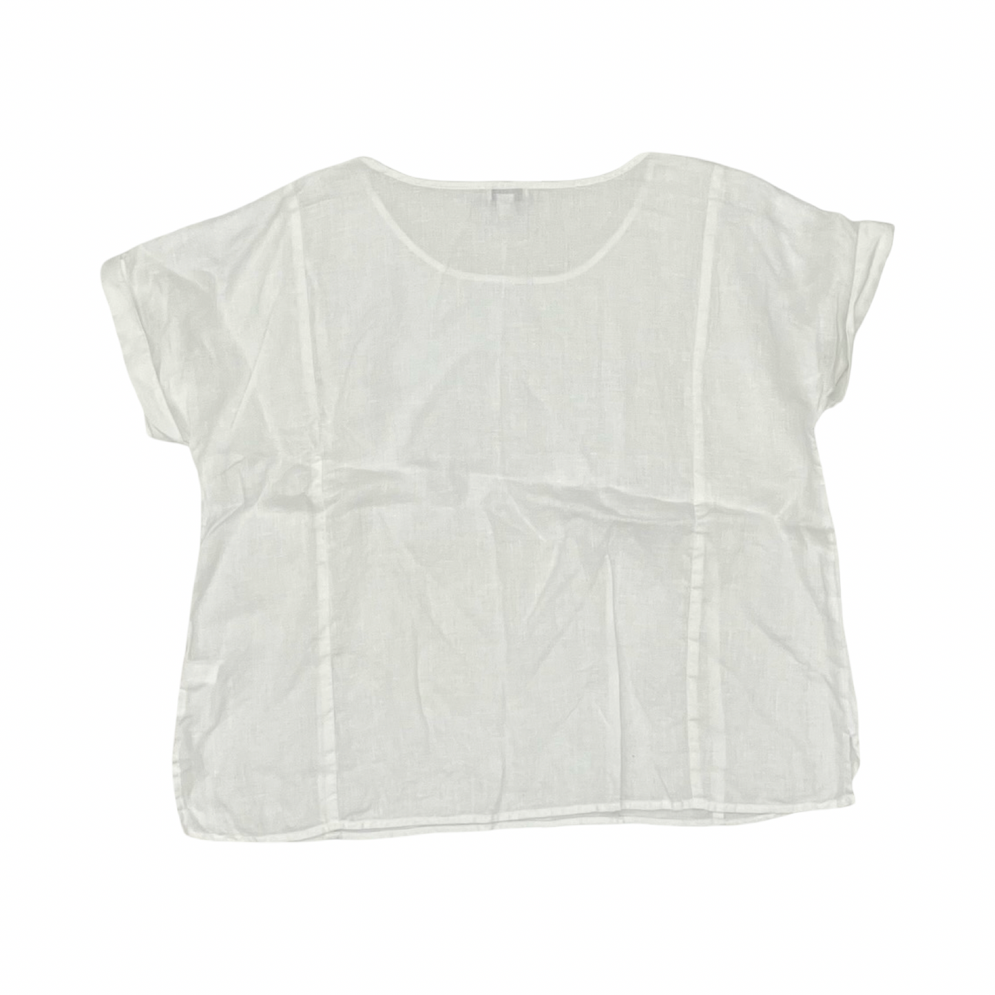 Blouse Ss By Pure Jill In White, Size:Sp