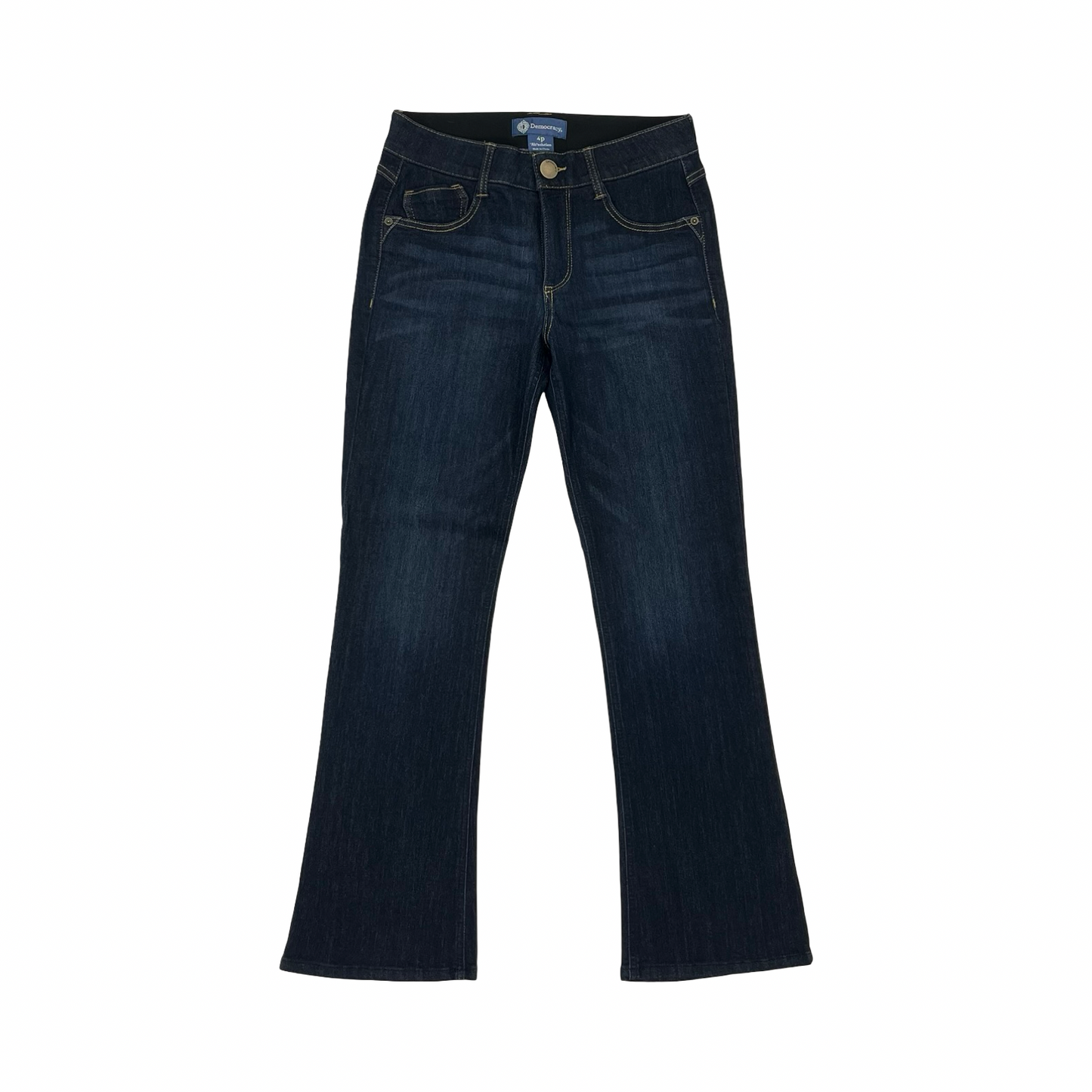 Jeans Boot Cut By Democracy In Blue Denim, Size:4P