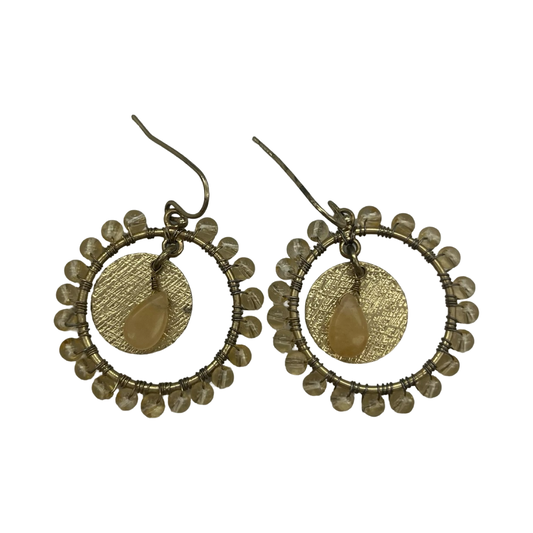 Earrings Dangle/Drop By Clothes Mentor In Gold & Tan