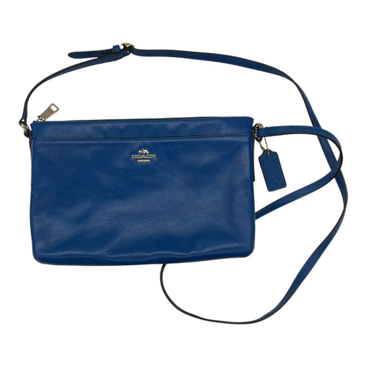 Crossbody Designer By Coach In Blue, Size:Medium