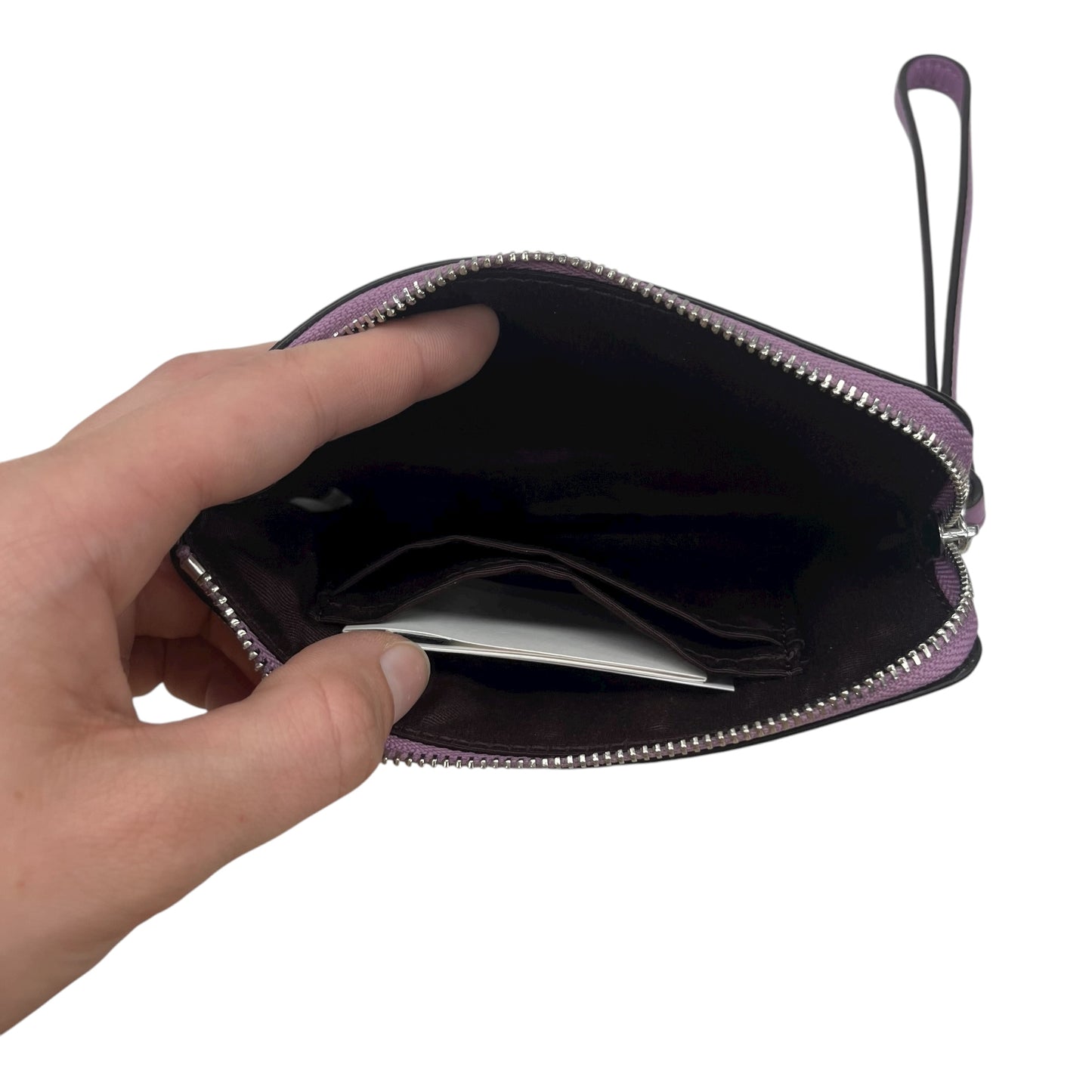 Wristlet Designer By Coach In Purple, Size:Large