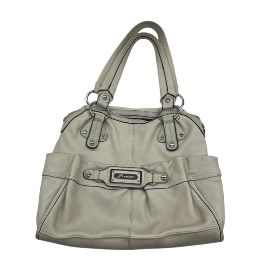 Handbag Leather By B. Makowsky In Tan, Size:Medium
