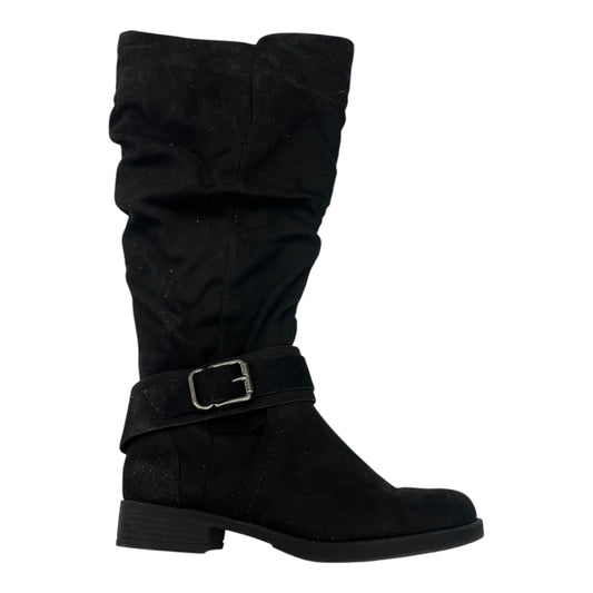 Boots Mid-Calf Flats By Clothes Mentor In Black, Size:7