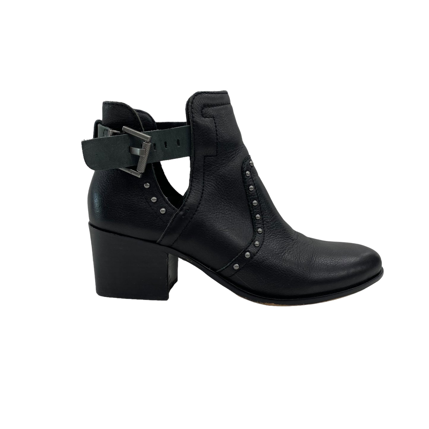 BLACK BOOTS ANKLE HEELS by NICOLE Size:8.5