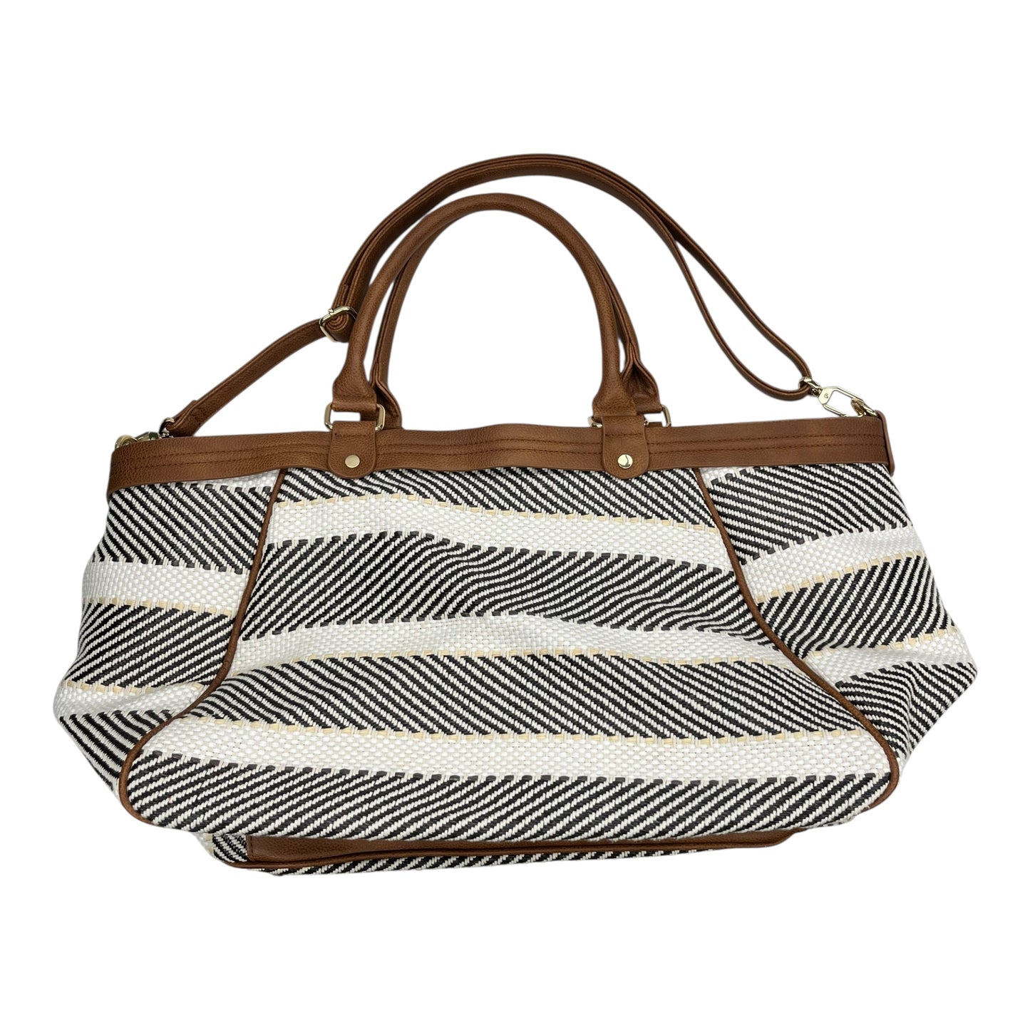 Tote By Clothes Mentor In Cream, Size:Large