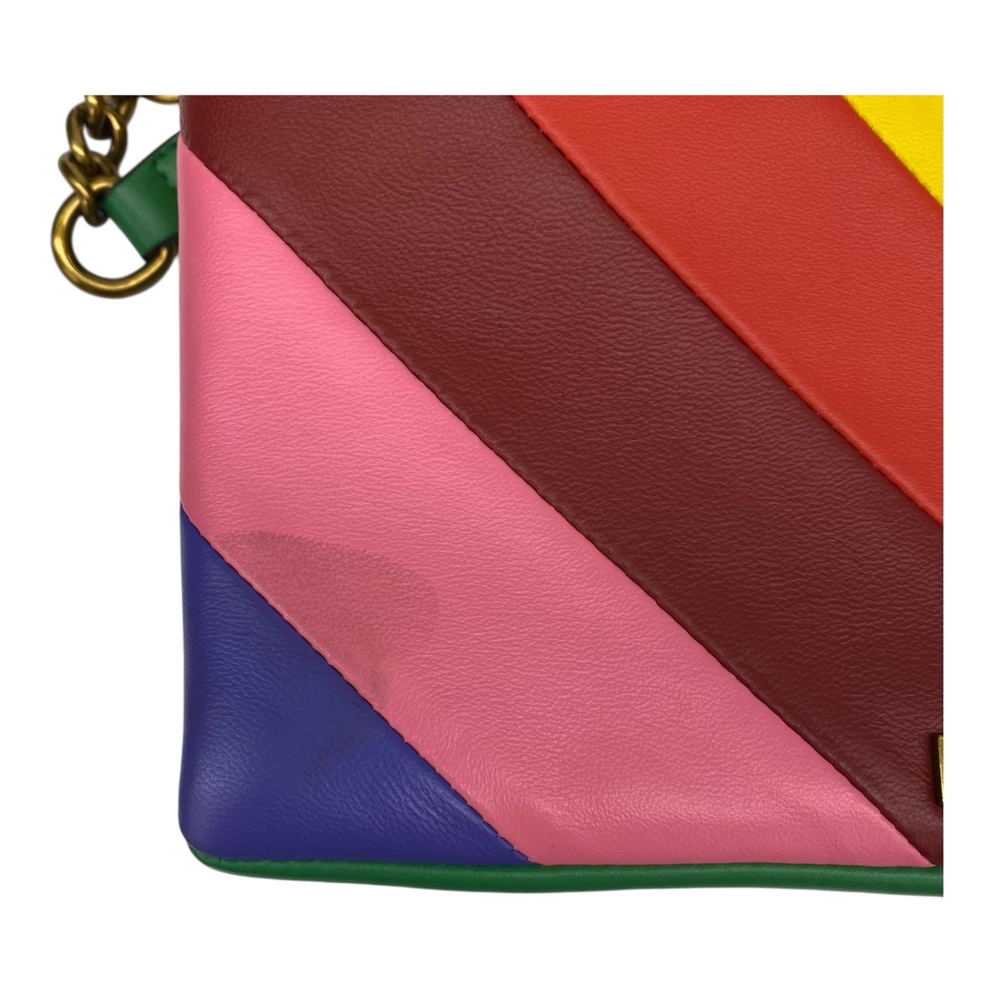 Crossbody Designer By Kurt Geiger In Rainbow Print, Size:Large