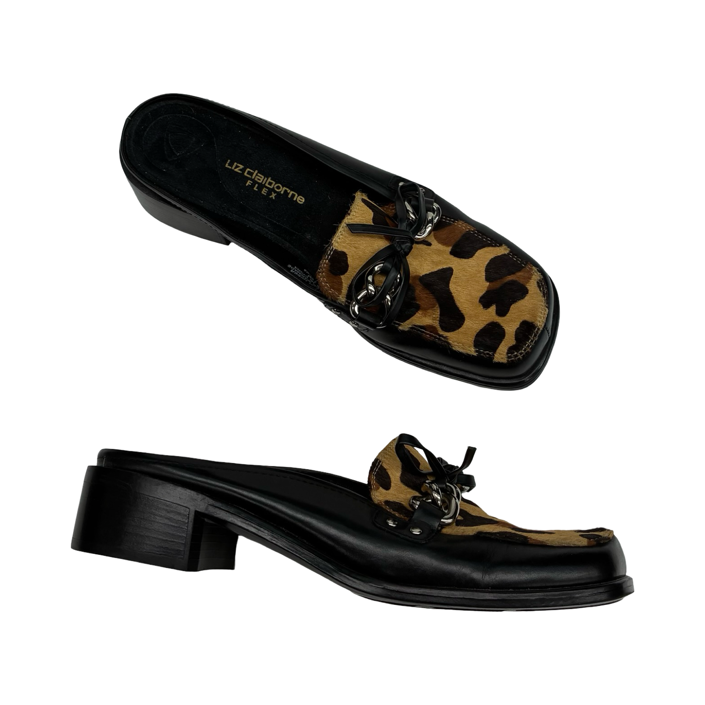 Shoes Heels Block By Liz Claiborne In Black, Size:7.5