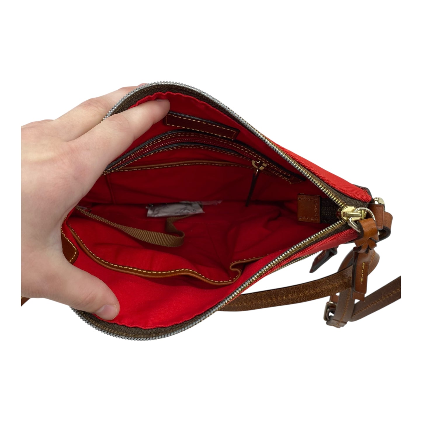 Crossbody Designer By Dooney And Bourke In Red, Size:Medium