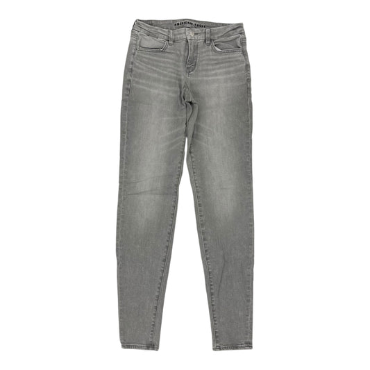 Jeans Jeggings By American Eagle In Grey Denim, Size:6