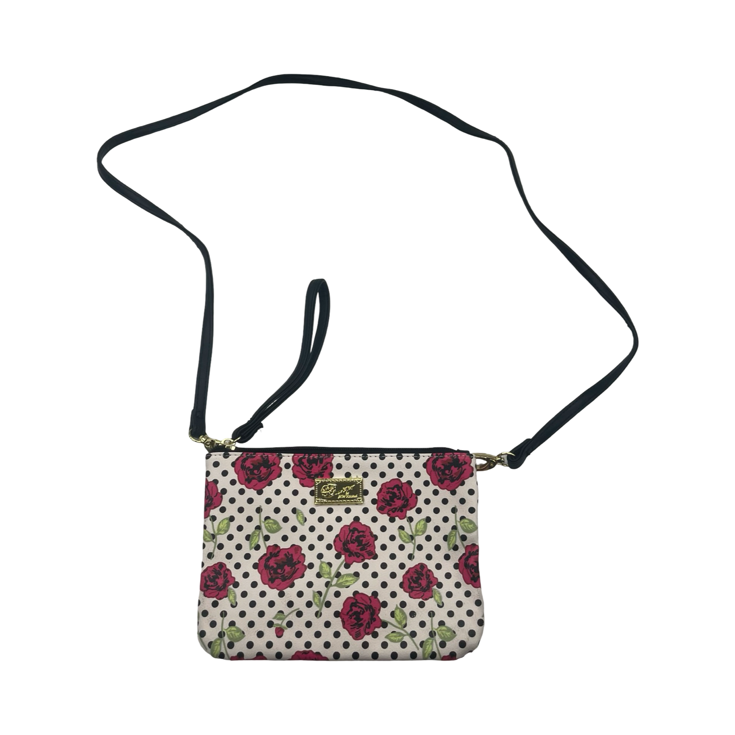 Crossbody By Betsey Johnson In Black & White, Size:Small
