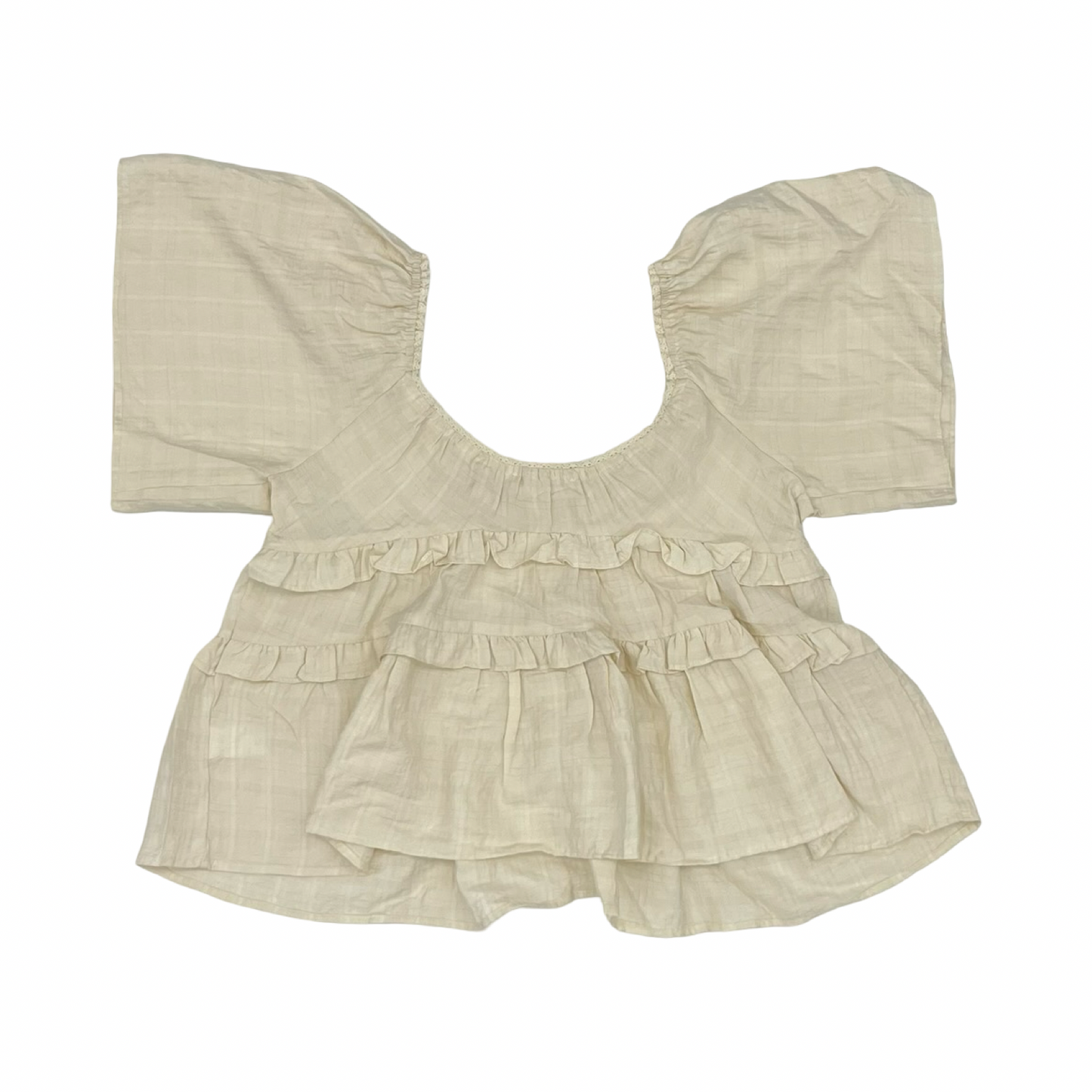Blouse Ss By By Together In Tan, Size:S