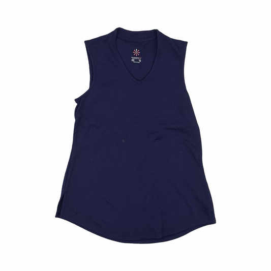Top Sleeveless By Isaac Mizrahi Live Qvc In Navy, Size:Xs