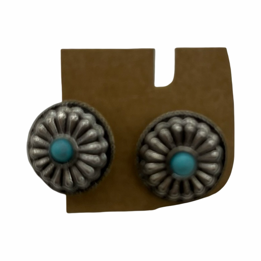 Earrings Stud By Clothes Mentor In Blue & Silver